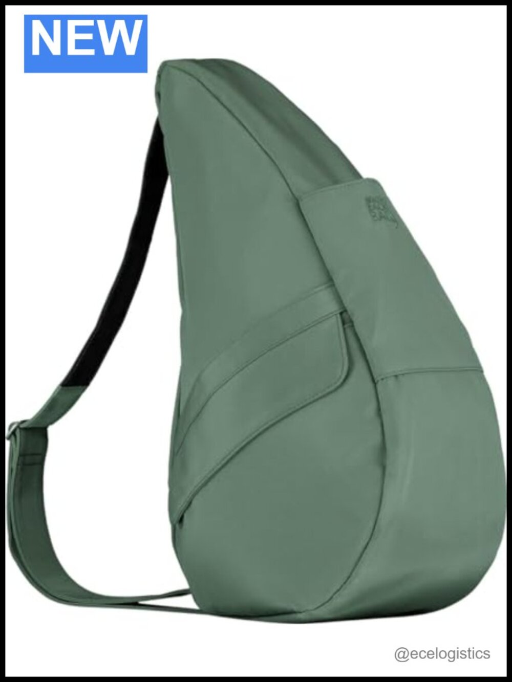 Ergonomic Microfiber Crossbody Sling Bag 19" Teardrop Shape Travel